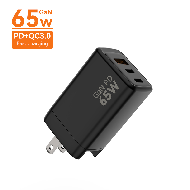 PPS Pd Fast Charger Multiport USB C Wall Charger 65W GaN USB-C Wall Charger for Laptops, Tablets and Phones with Power Delivery