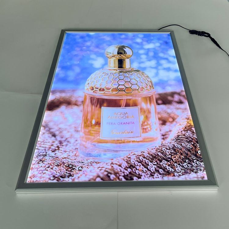 Top Slim LED Light Aluminum Frame Ultra Thin Lightbox Snap Frame Movie Poster Advertising Light Boxes