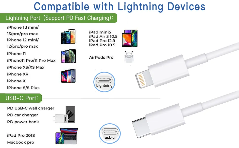 USB C to Lightning Cable