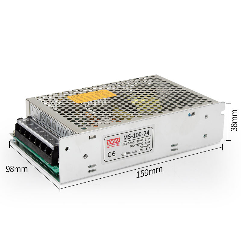 Ms-100-24 100W 24V High Efficiency 400W SMPS 48V 24V Dual Output Switching Power Supply