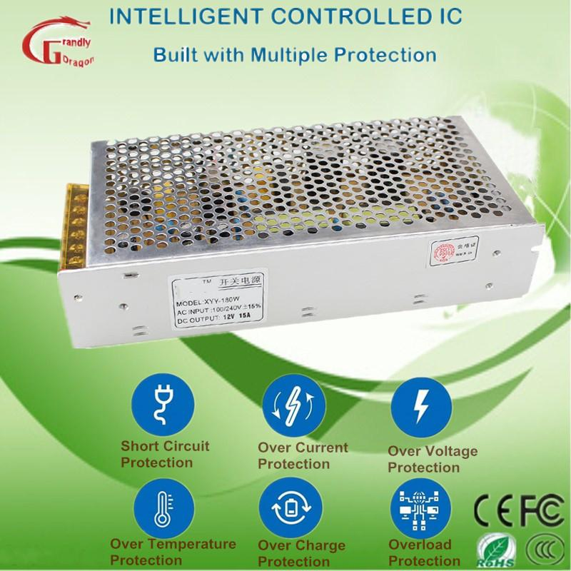 150W 24V SMPS High Efficiency Switching Power Supply for LED Strips