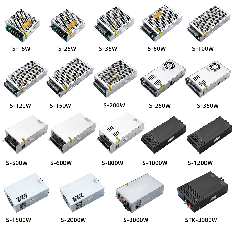 Nvvv Power Supply for Industrial Power Supply 5V12V24V36V48V 15W 25W 35W 100W 150W 200W 350W SMPS Switching Power Supply