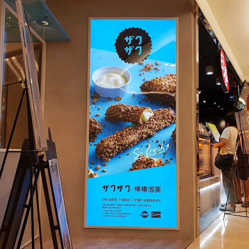 Ultra Slim High Brightness LED Light Frame Snap Frame Advertising Light Box