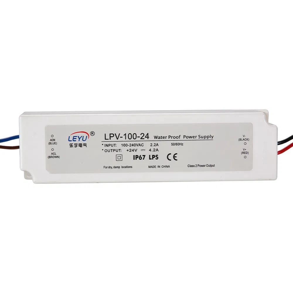 Lpv-100-12 IP67 Plastic 100W Waterproof 12V LED Driver Industrial Switching Power Supply