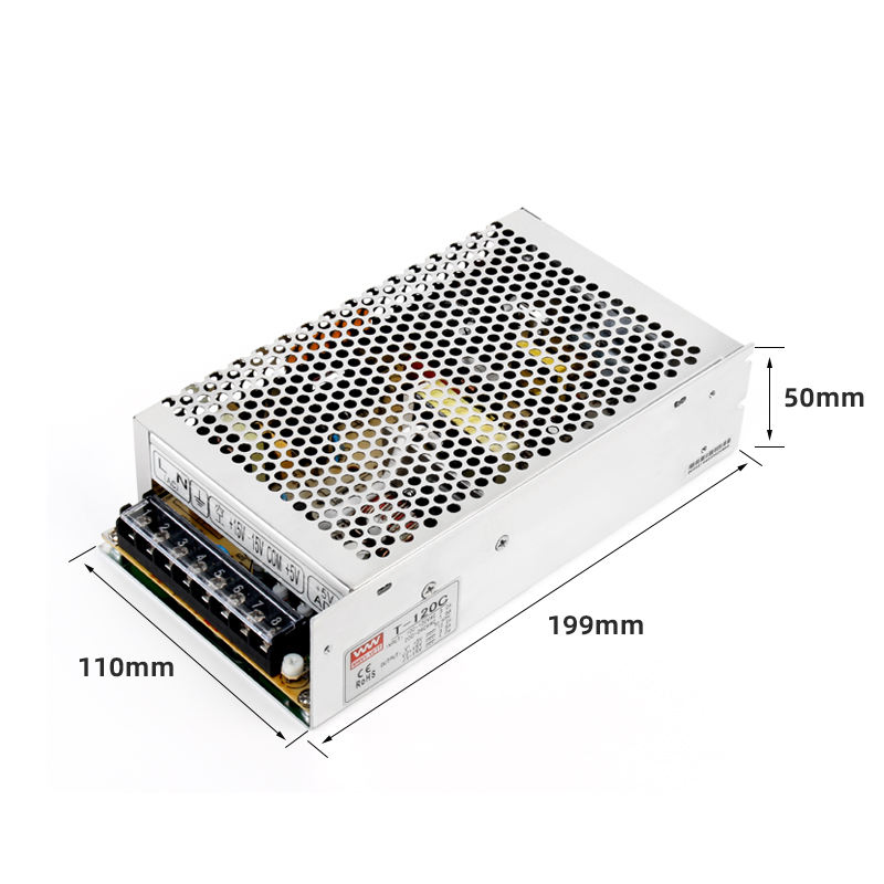 T-120A 5V 12V-5V 120W SMPS Mini Size 12V5a 60W LED Transformer AC to DC Switching Power Supply