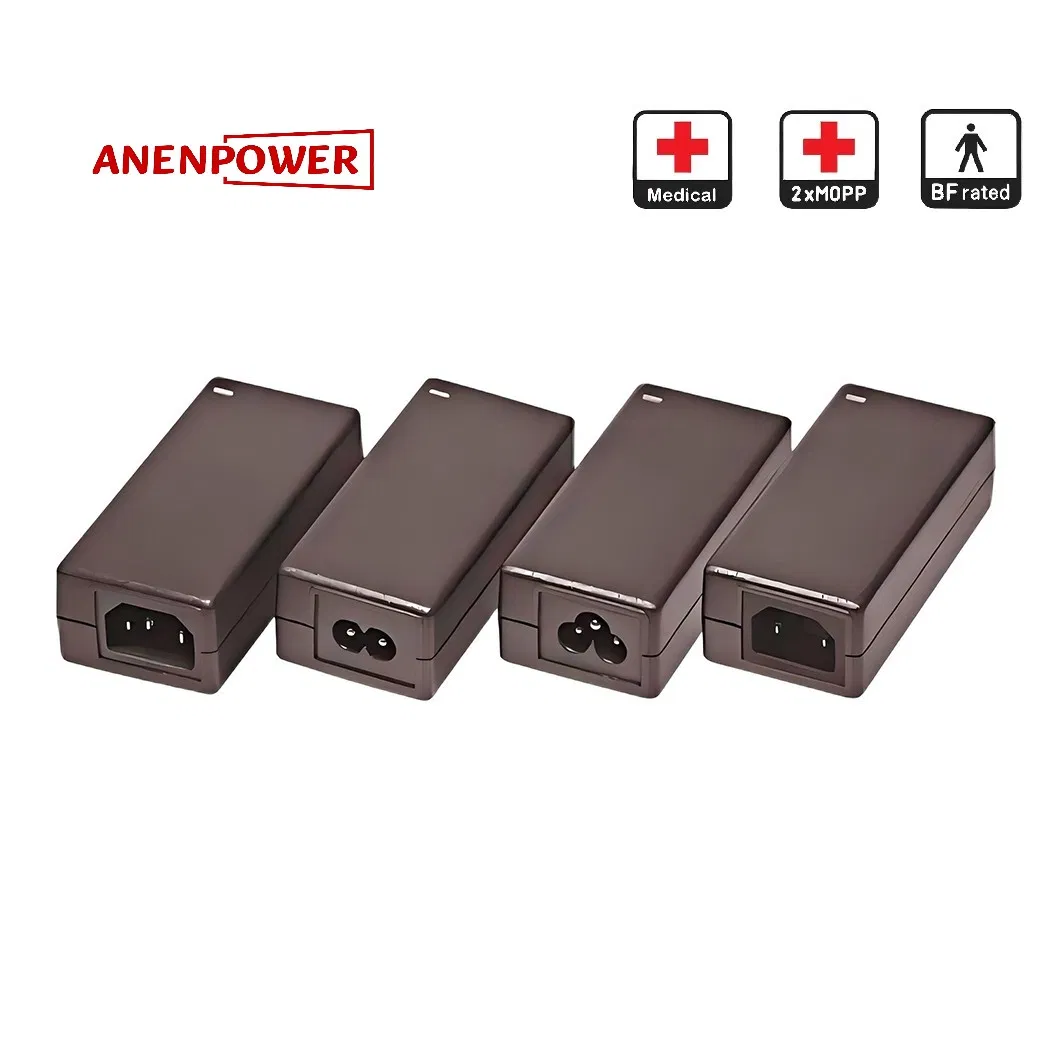 36V 10A Desktop Medical Power Adapter 2*Mopp Insulation Switching Power Supply IEC/UL 60601 UL CE Ukca Rcm