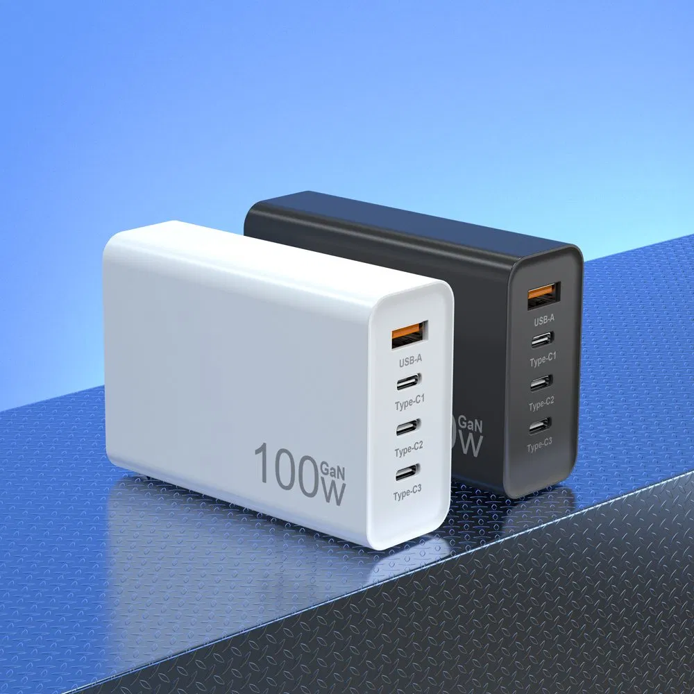 100W Pd Charger Super Fast Phone Laptop GaN Charger Wall Power Adapter for Phone and Tablet Laptop and All Smart Phones