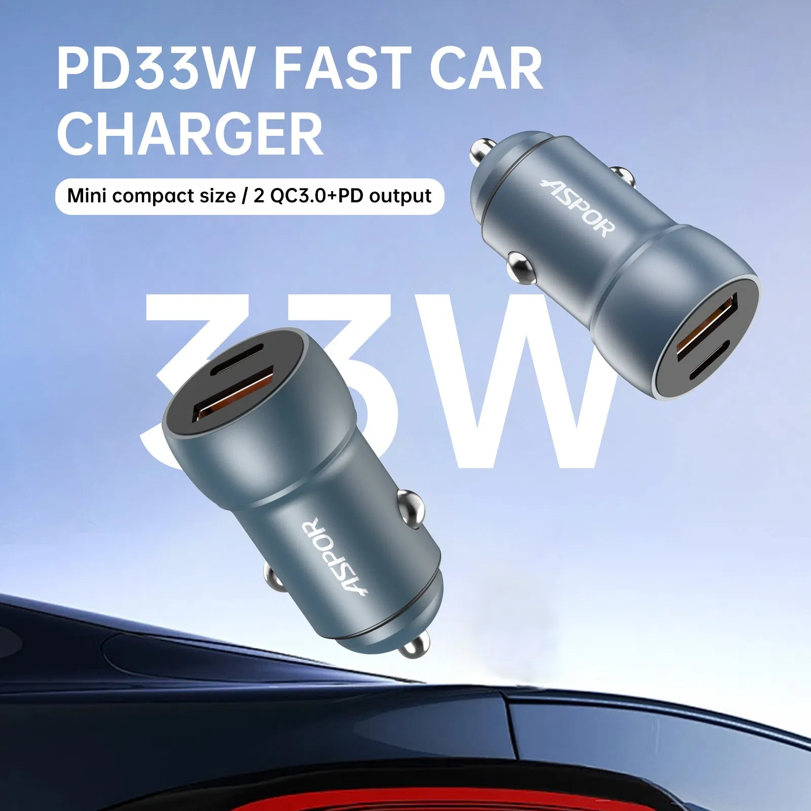 A975 Aspor Car Charger Portable Electric Car Charger Station Power Mobile Adapter