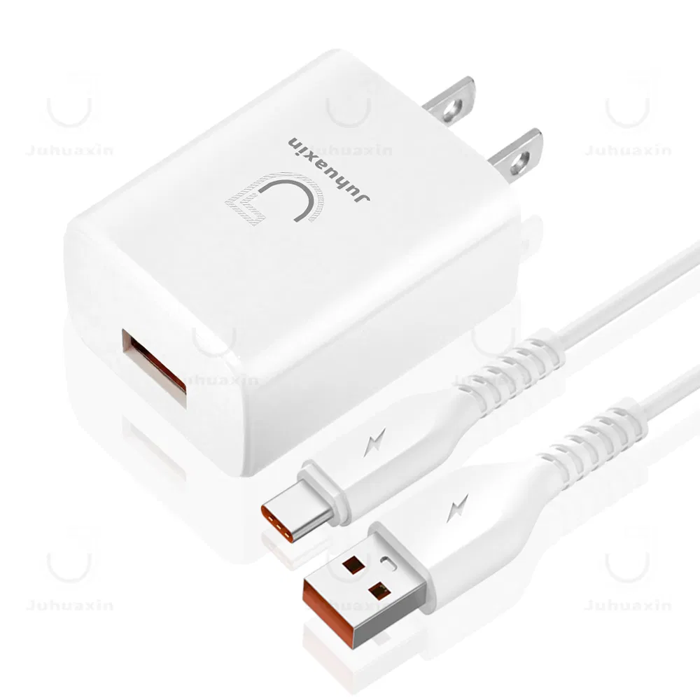 Compact Juhuaxin Ju-A10 2.4A USB Travel Adapter Charger for Fast Device Charging