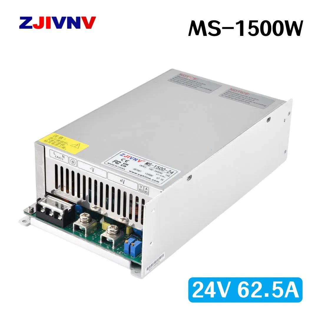 Mini Size 1500W Switching Power Supply SMPS Voltage and Current Adjustable Power Supply 220VAC-DC 24V 62.5A