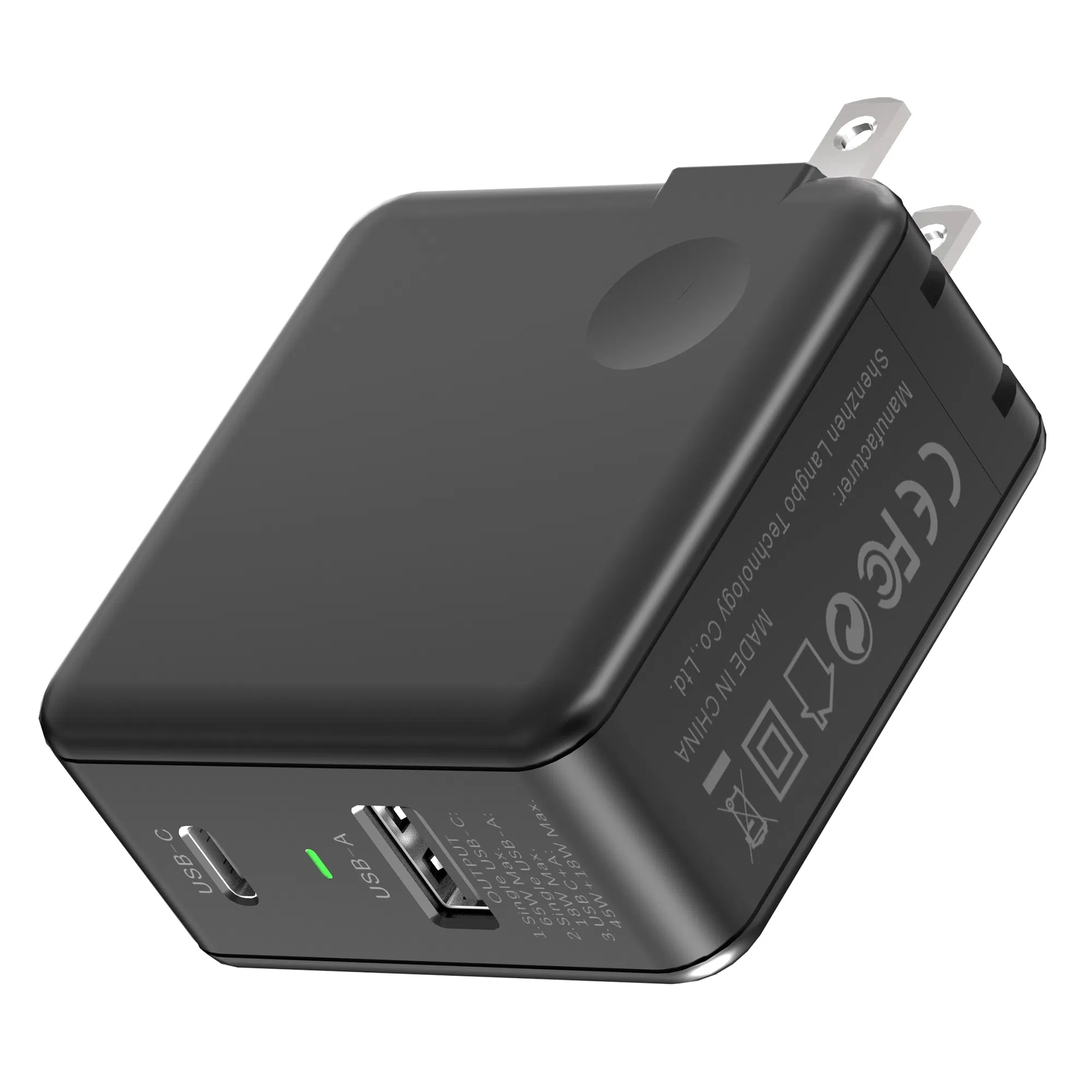 Factory Price GaN Charger18 W USB-a USB-C 65W Pd Fast for 65W Pd Fast Charging GaN Charger: Dual Port 18W USB-a and USB-C, Efficient Factory Direct Supply