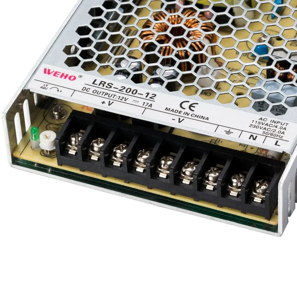 High Efficiency Series Lrs-200-12 200W 12V 12.67A AC to DC Single Output Industrial SMPS Switching Power Supply