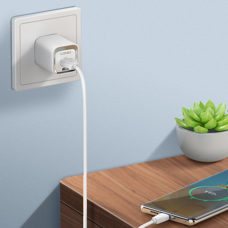 Ldnio A2318c 20W Fast Charging USB-C Dual Port Power Phone Charger