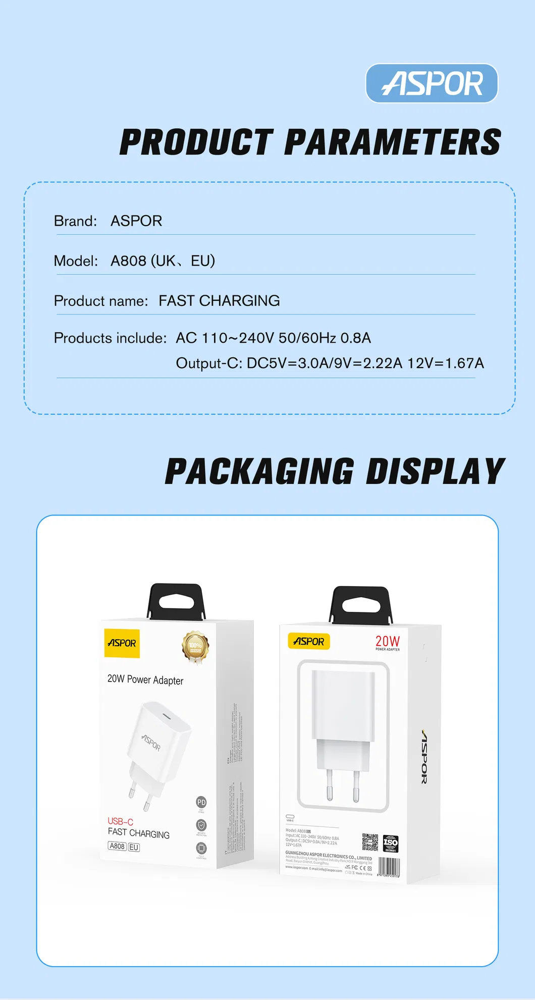 Fast Charging Wall Charger 1
