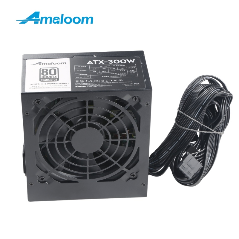 Amaloom ATX Switching Power Supply 300W with 4+4p for Desktop PC