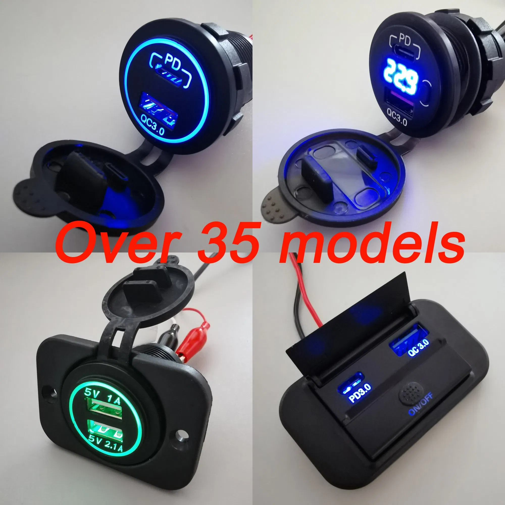 Universal DC Quick Dual Port Car Bus Mobile Phone USB Socket Charger