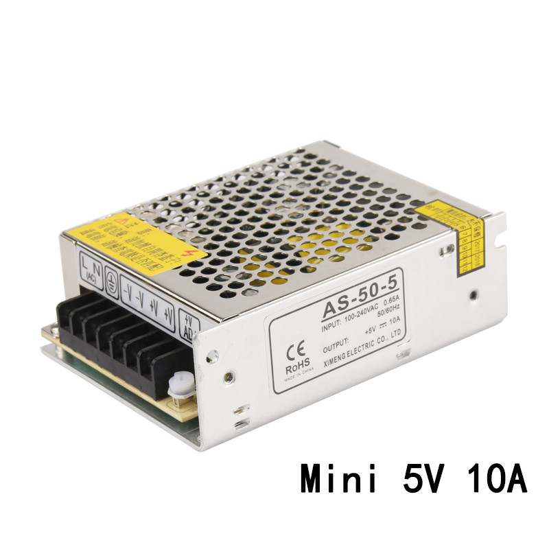 as-50-15 50W 15VDC 3.3A Mini Size Switching Power Supply