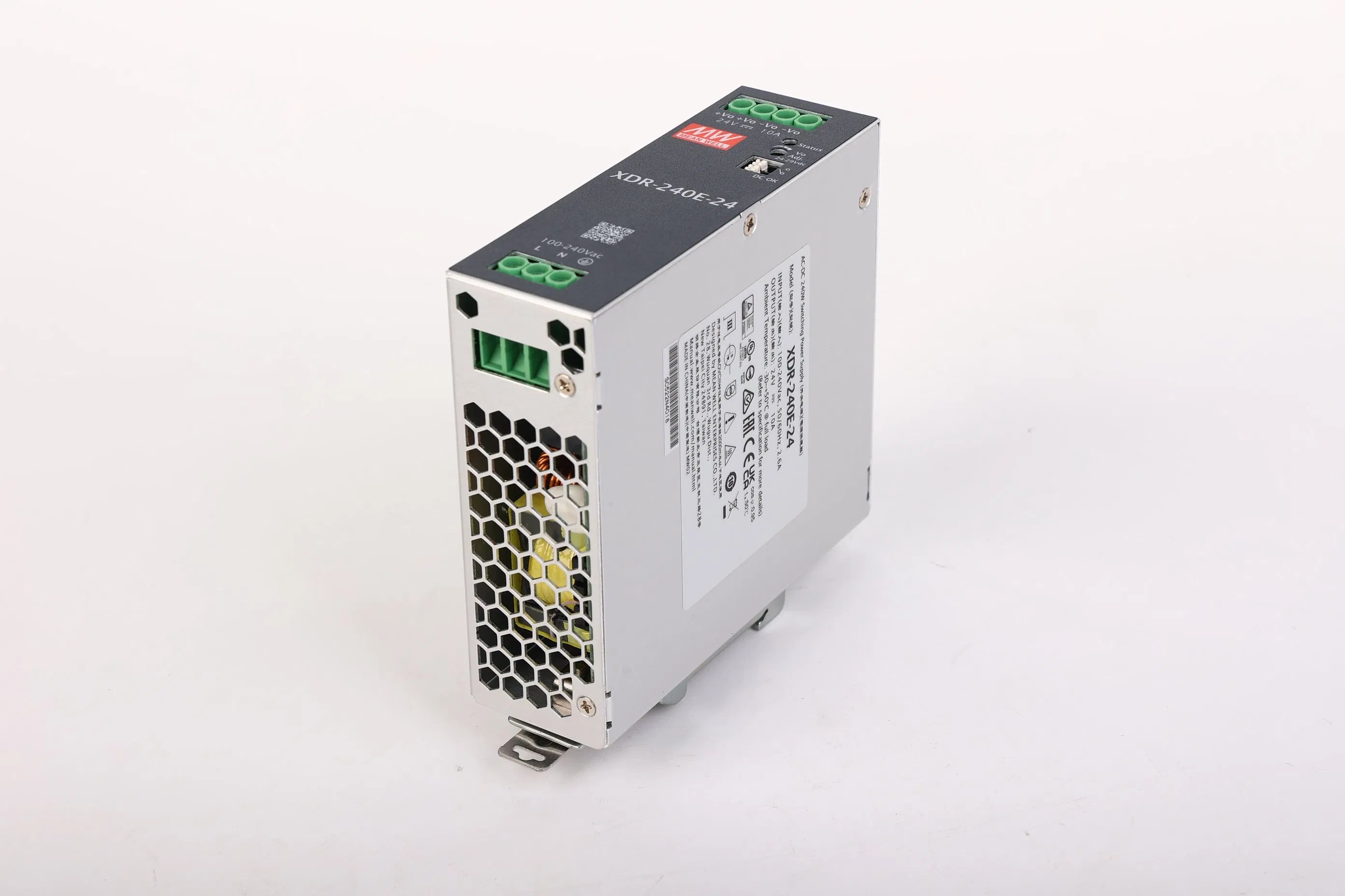Mean Well Xdr-240e-24 240W 24V DIN Rail Switching Power Supply AC to DC Single Output Industrial SMPS