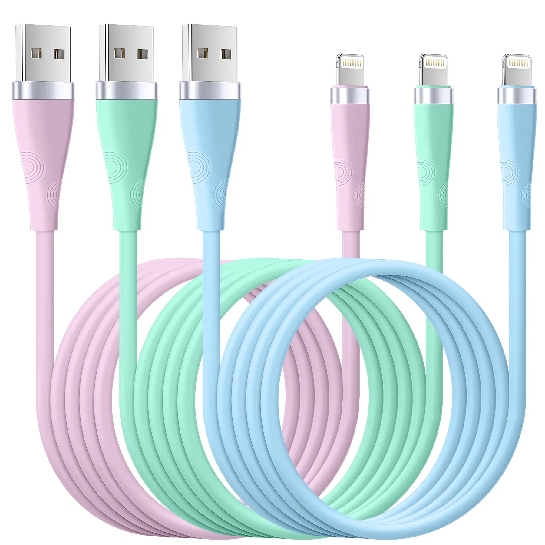 Reinforced Durable Universal iPhone Charging Cable Data Sync Wire for iPhone Mfi Mobile Devices