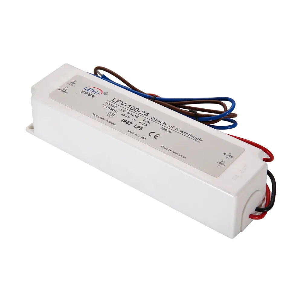 Lpv-100-12 IP67 Plastic 100W Waterproof 12V LED Driver Industrial Switching Power Supply
