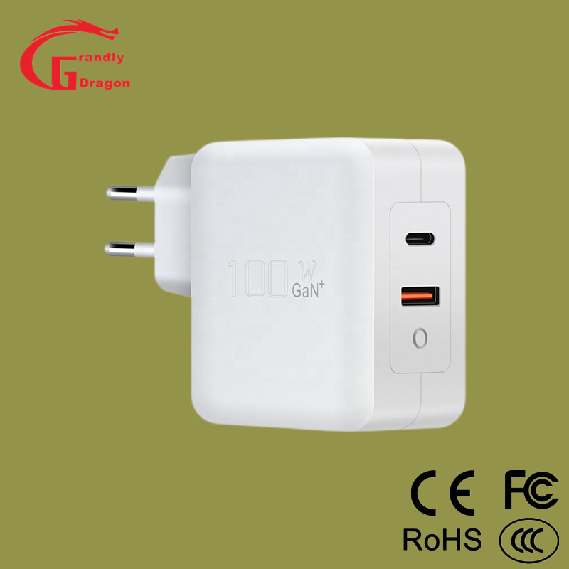 100W Type C USB C Pd GaN Fast Charger for Mobile Phone Apple Mac Book PRO