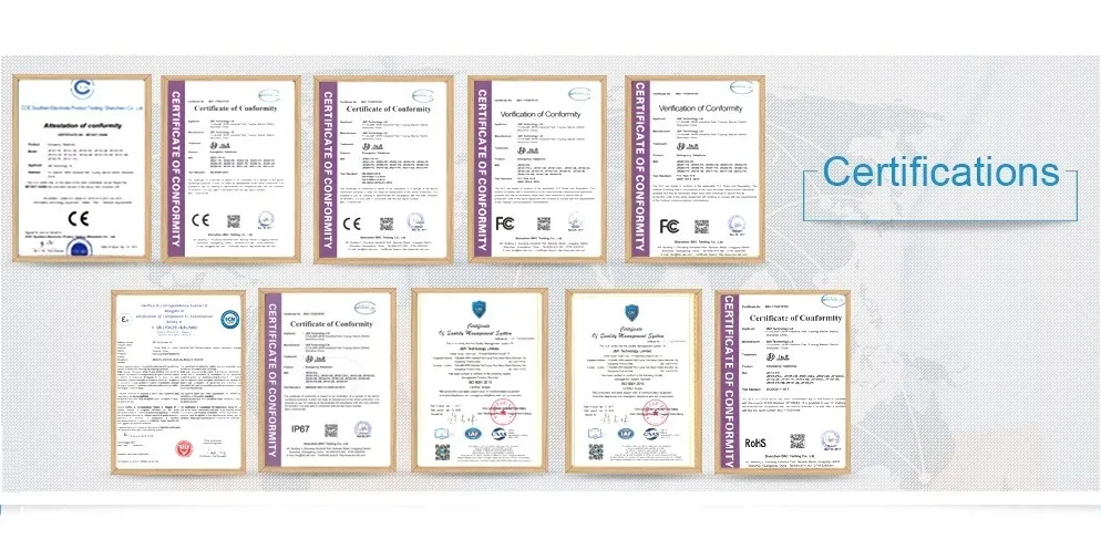 Certifications
