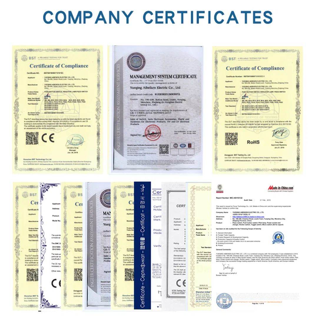 Certifications Display