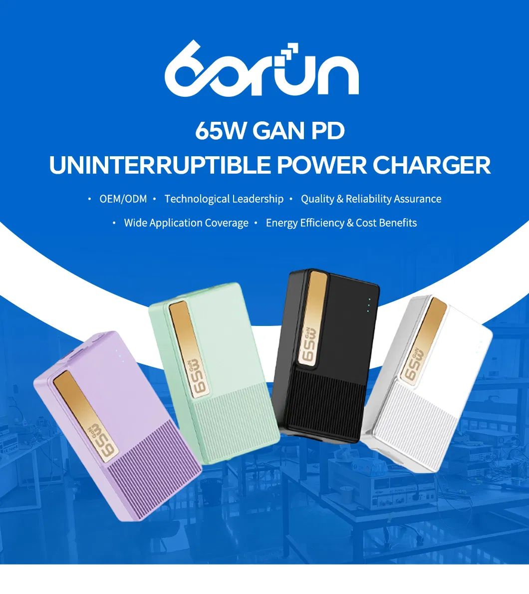 65W GaN Pd Wall Plug Charger