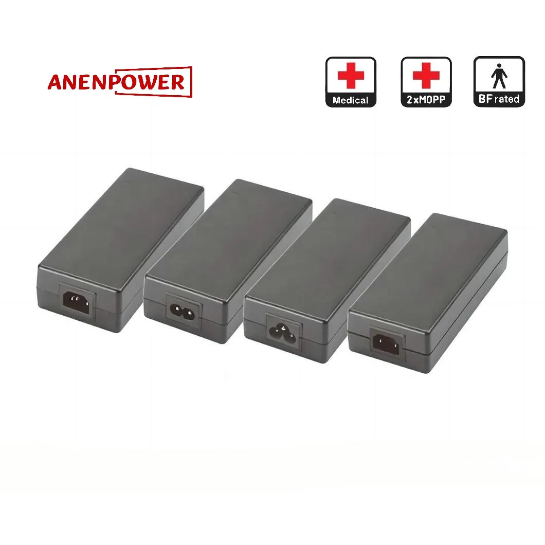 36V 10A Desktop Medical Power Adapter 2*Mopp Insulation Switching Power Supply IEC/UL 60601 UL CE Ukca Rcm