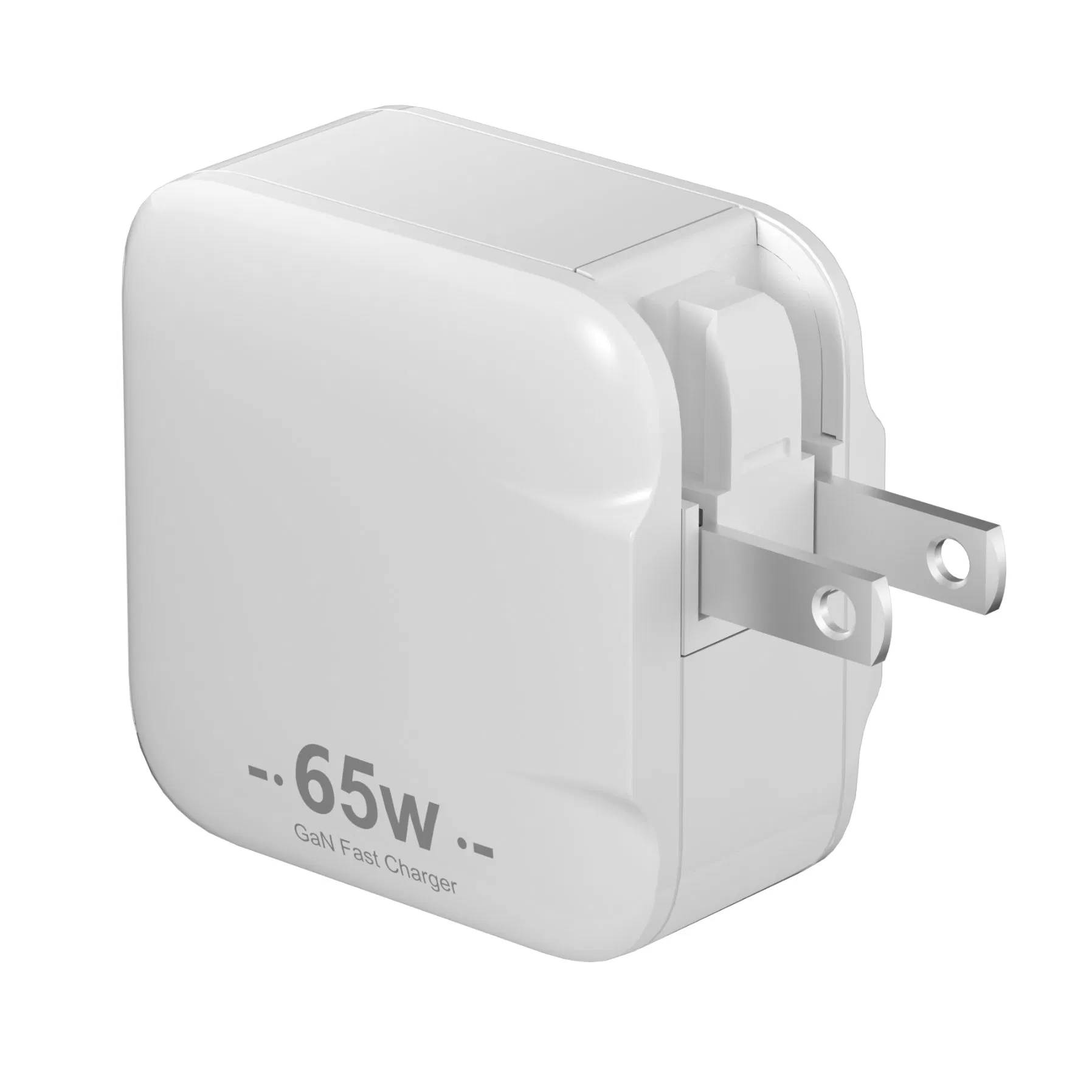 Factory Price 65W 2 Port GaN USB-C Wall Charger with Power Delivery Pd for Laptops,Tablets &amp; Phones (iPhone16/15/14/13/12/11/X, iPad, MacPro, Samsung, and More)