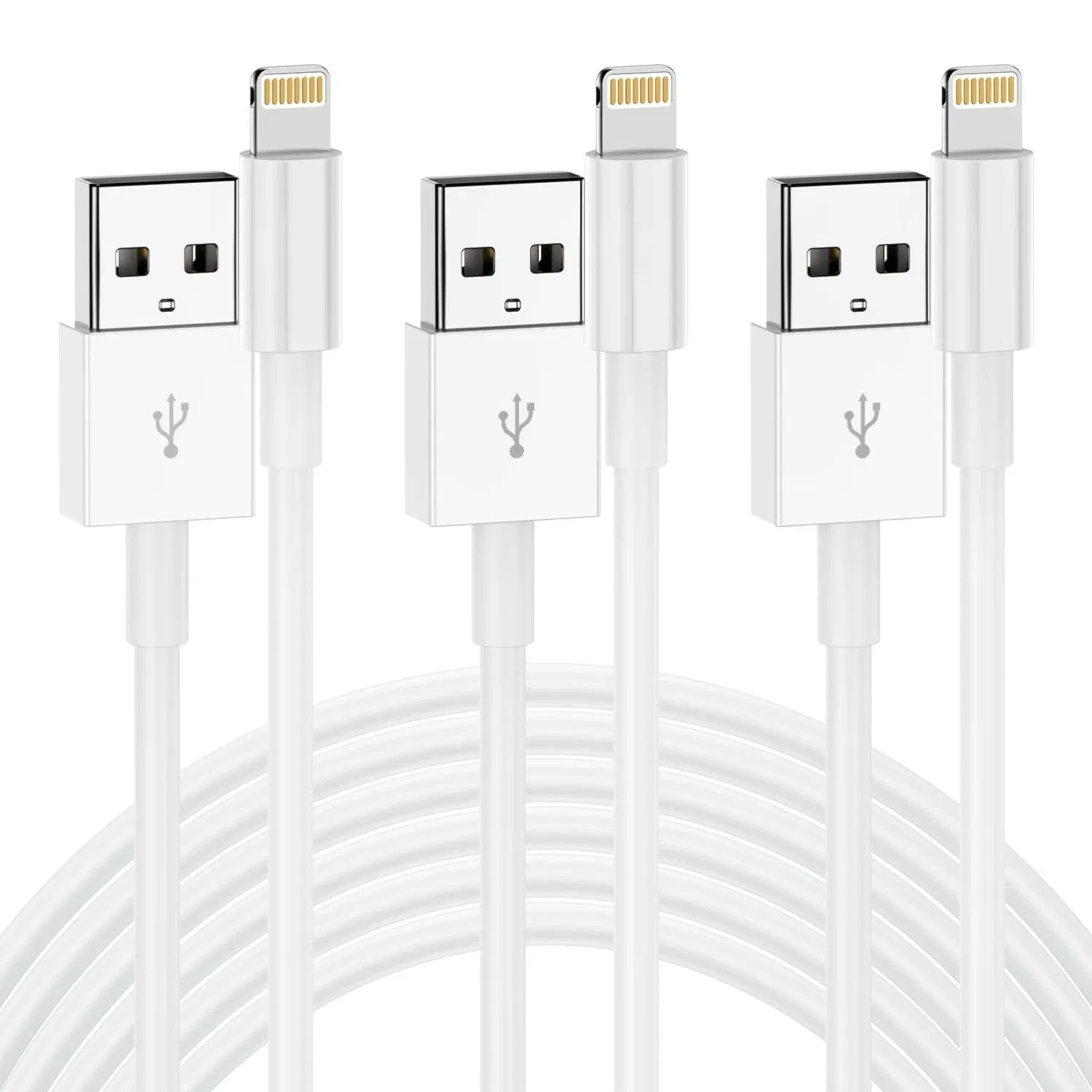 Reinforced Durable Mfi Certified Lightning Charging Cable USB Data Wire