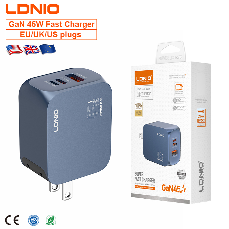 Ldnio Q6 45W GaN Fast Charger with USB-C Power Delivery