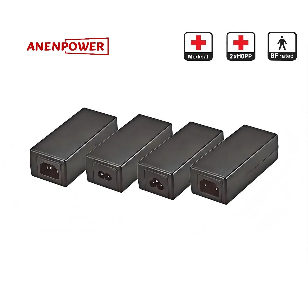 IEC/UL 60601 Compliant 24V 7A Desktop Medical Power Adapter &amp; Switching Power Supply 2×Mopp Isolation UL CE Ukca Rcm