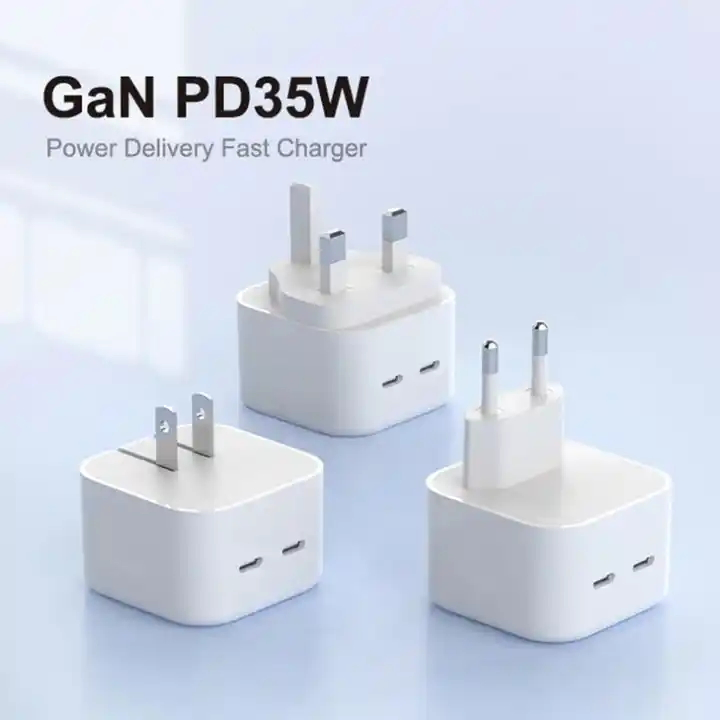 Factory Direct CE RoHS 100W 65W 45W 35W 30W 25W 20W Pd QC Wall Type C Fast iPhone Power Adapter Mobile GaN Phone Charger for Apple iPhone Samsung