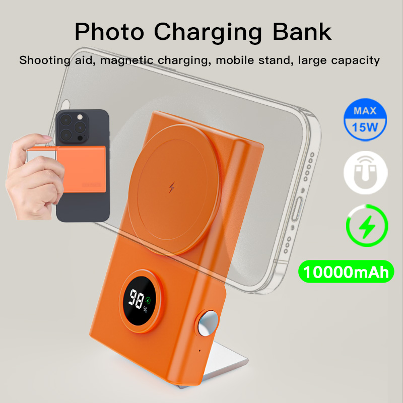 Wireless Portable Charger 20W USB-C Power Delivery Power Bank with Stand