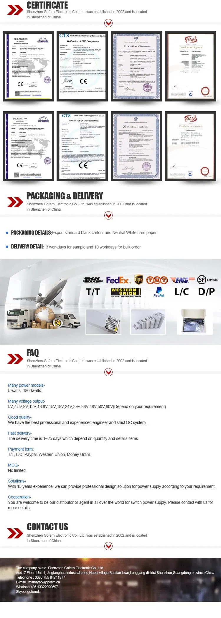 Manufacturing Standards