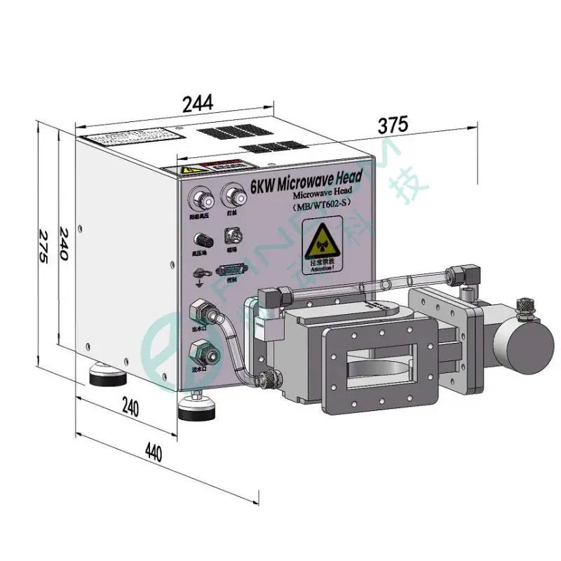 6000W Voltage DC Industrial Machinery Equipment Switching Power Supply 6kw Microwave Frequency Generator