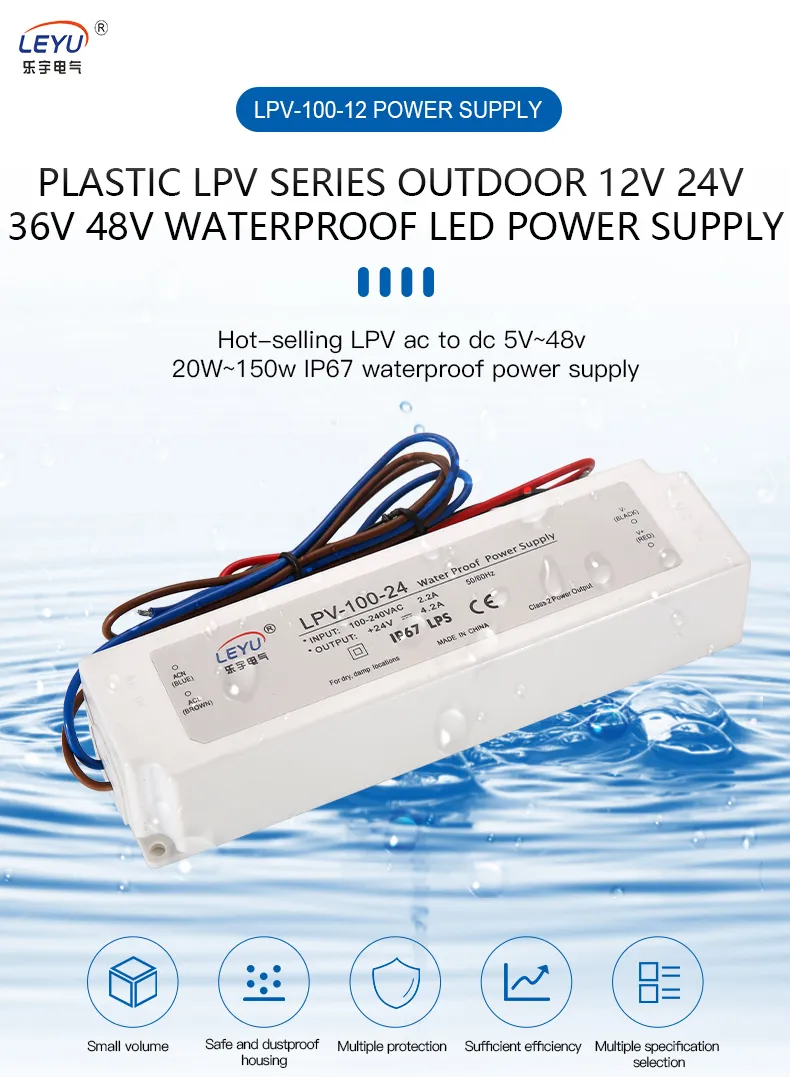 LPV-100 Waterproof LED Driver 1