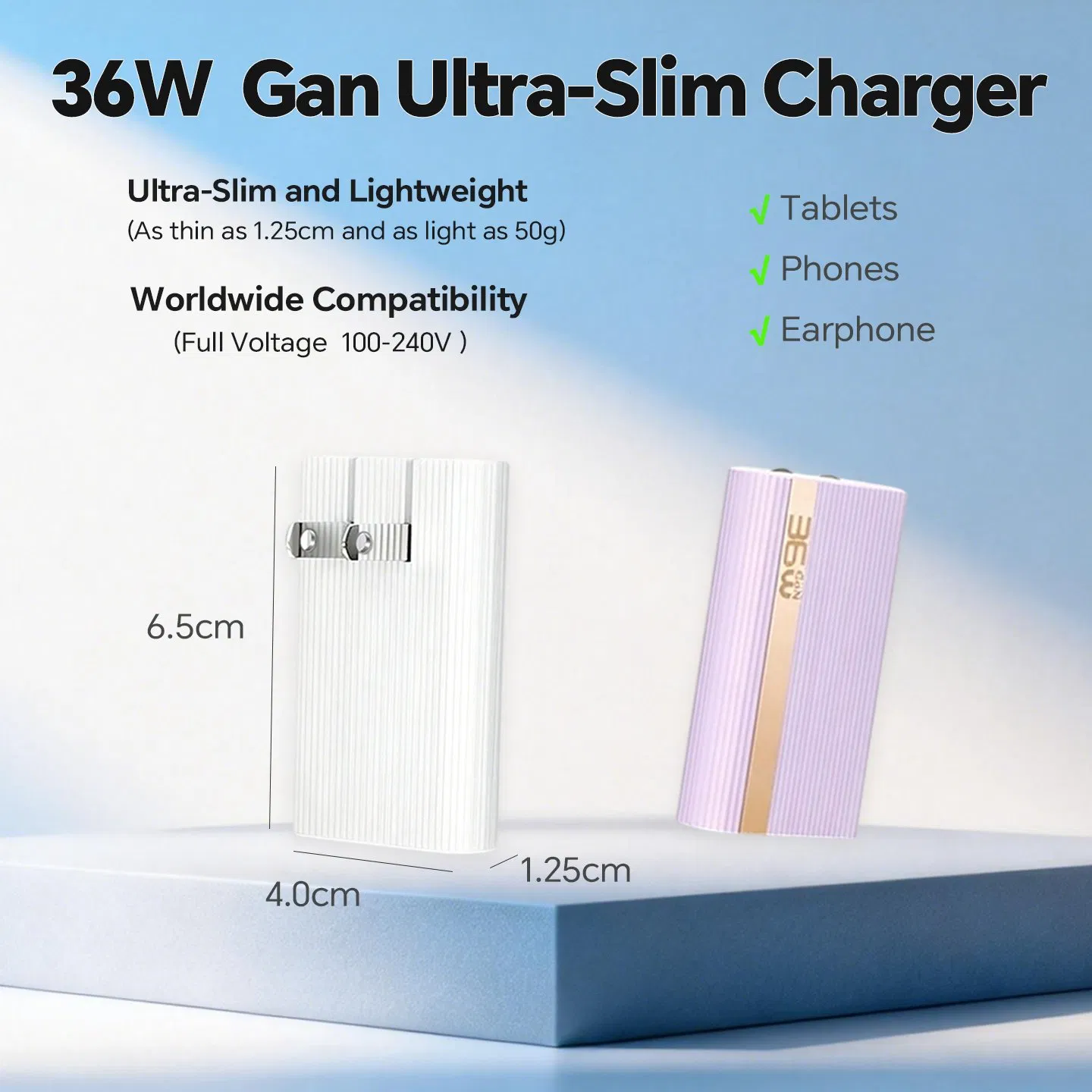 36W USB-C Pd Charger, Compact Lightweight for Travel Daily Gifting Use