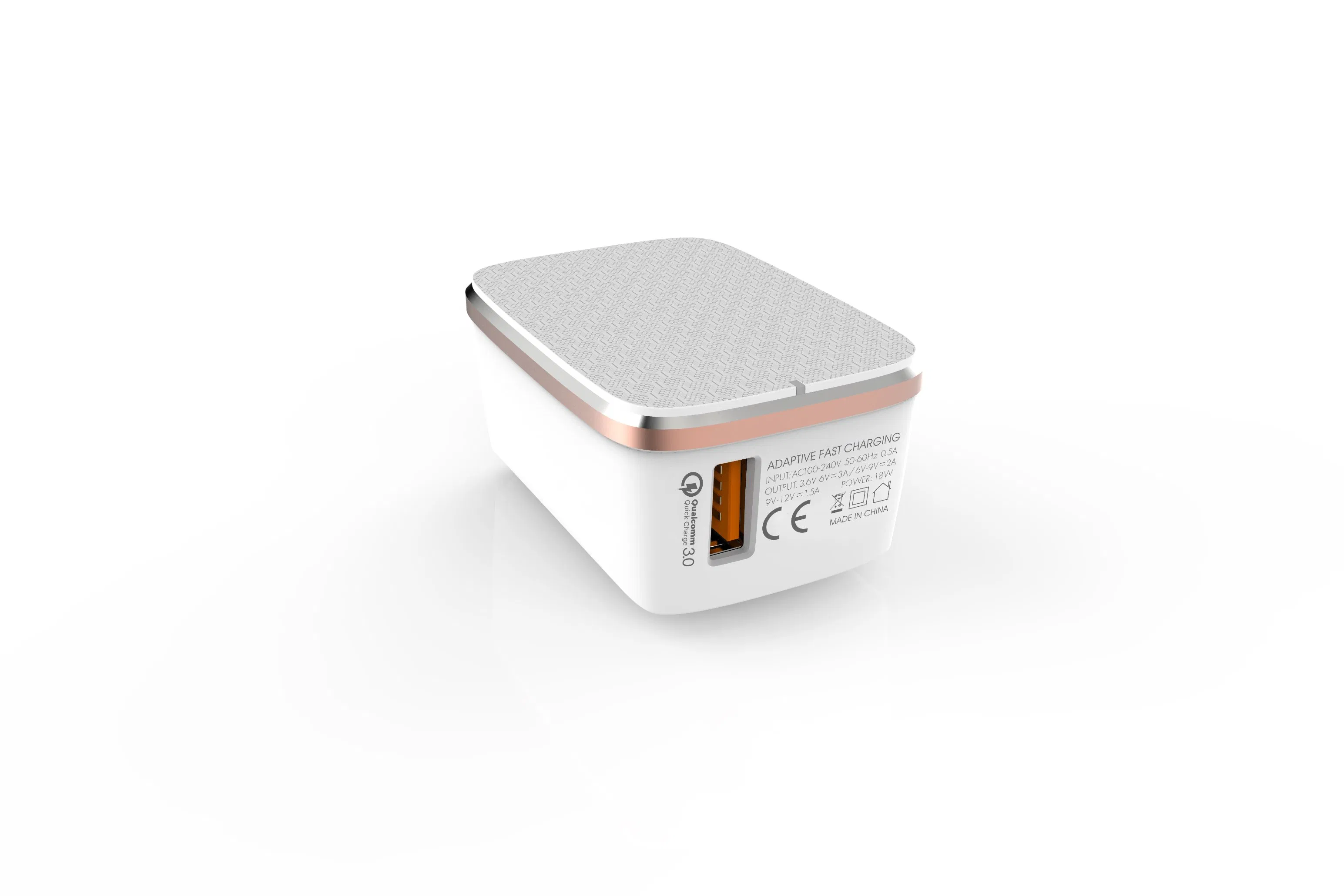 Compact 18W USB Travel Charger for Fast Mobile Charging