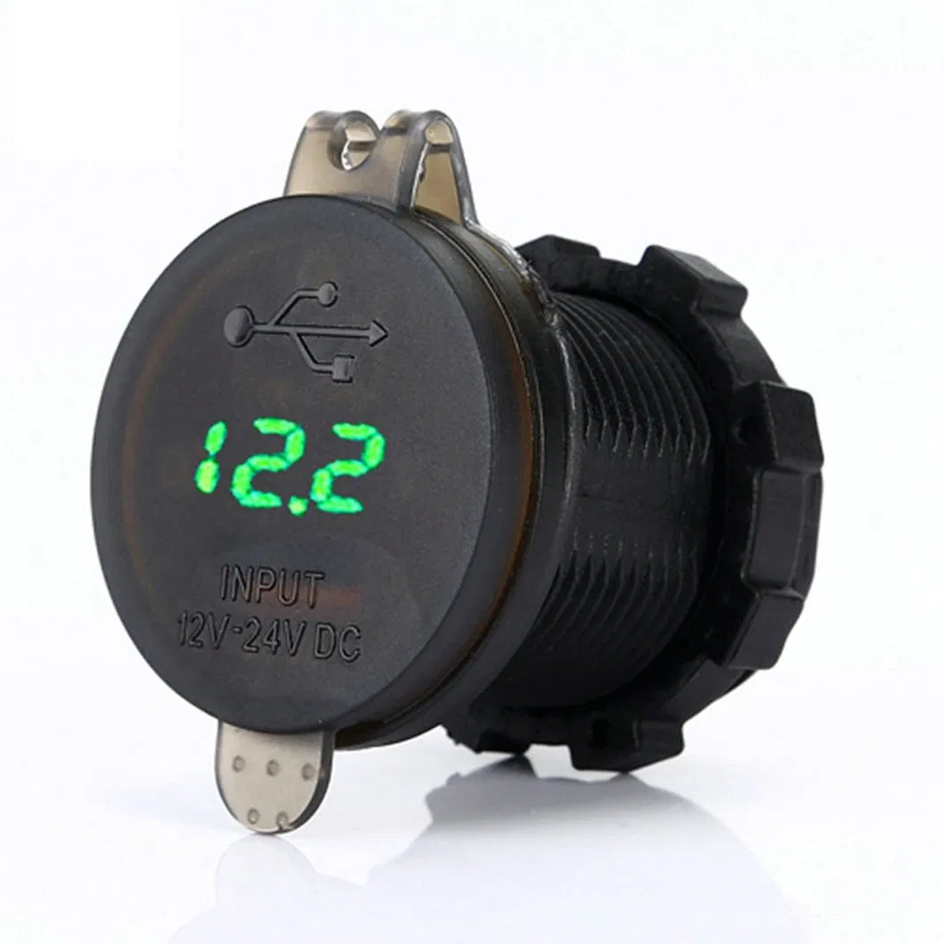 12V-24V USB Type C Pd + QC 3.0 Dual Car Charger Adapter 2 Port Cigarette Socket