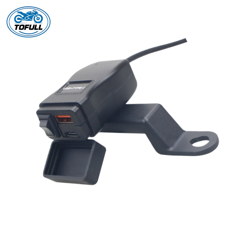 Motorcycle Parts USB Waterproof Motorcycle USB Charger Ports Motorbike USB-C Phone Charger
