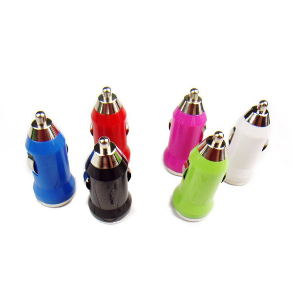Universal 5V 1A in-Car Mini Bullet Compact Travel USB Car Charger Adapter for Smartphones