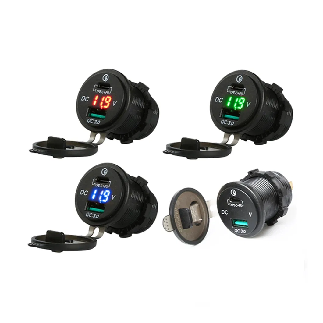 Waterproof Marine USB Charger 12V USB QC3.0 Car Charger Socket
