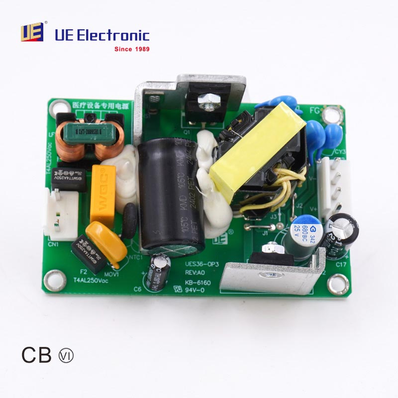 27W 35W 36W 9V 12V 15V 19V 24V 1.5A-3A PCBA Mini Size Light Weight Medical Grade Switching Power Supply