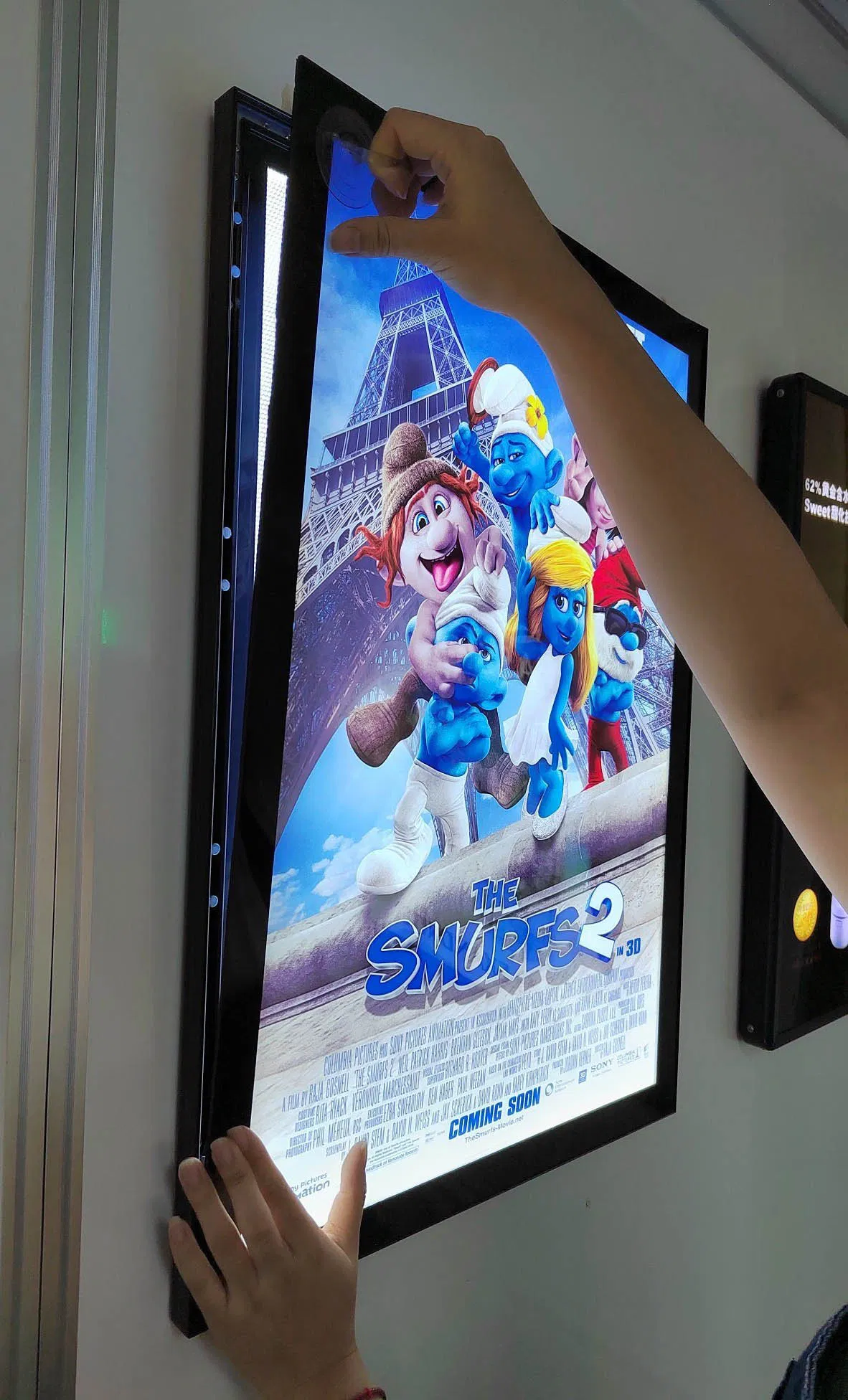 Advertising LED Ultra Thin Acrylic Board Display High Quality LED Magnetic Slim Light Box