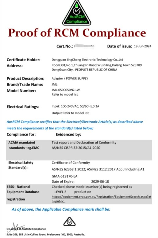 Safety Certificate 2
