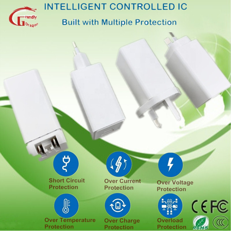 Smart Black Technology GaN 65W Fast Charger for Power Delivery Mobile Phone Charger