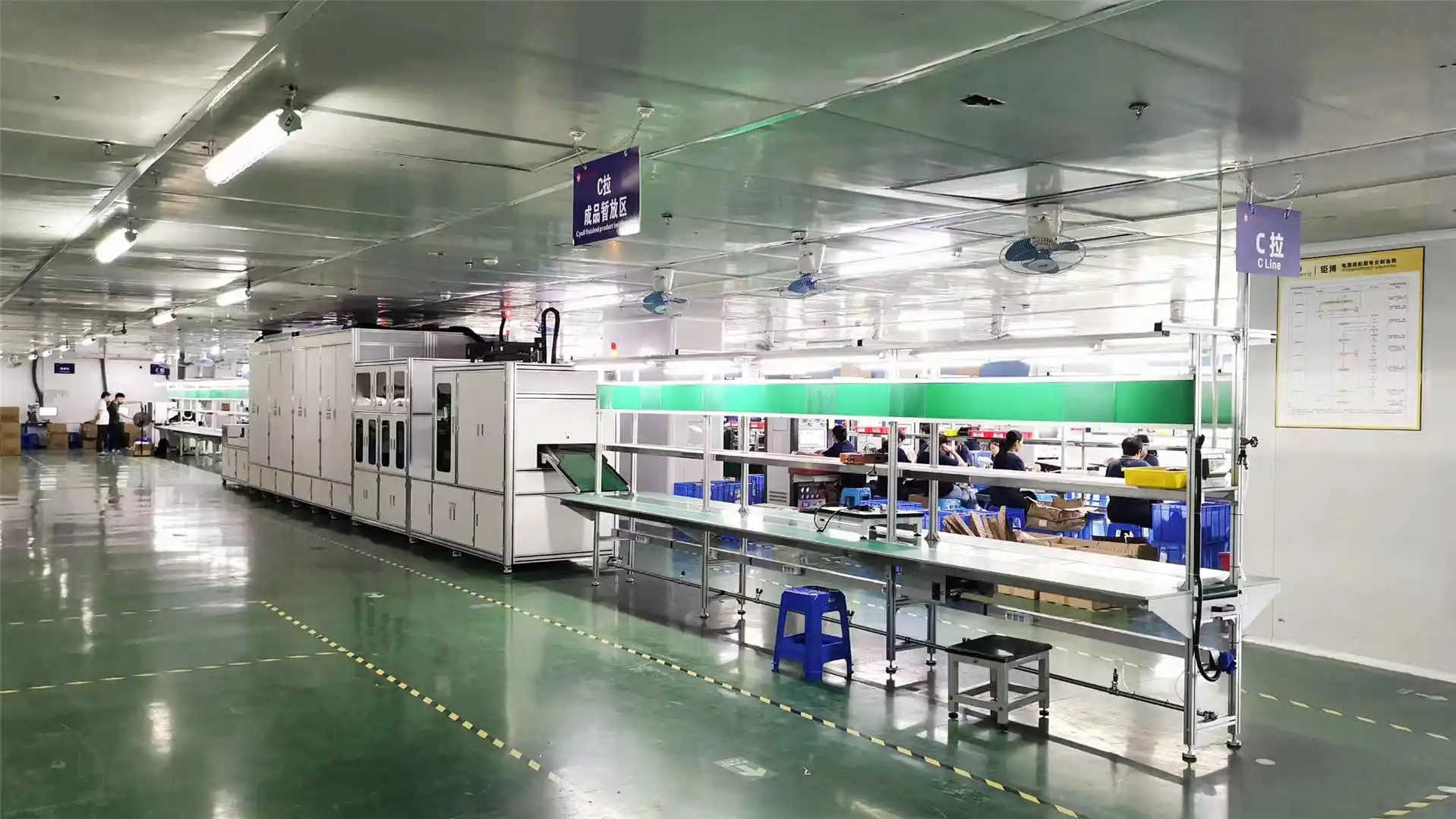 Automatic aging test line for power adapters