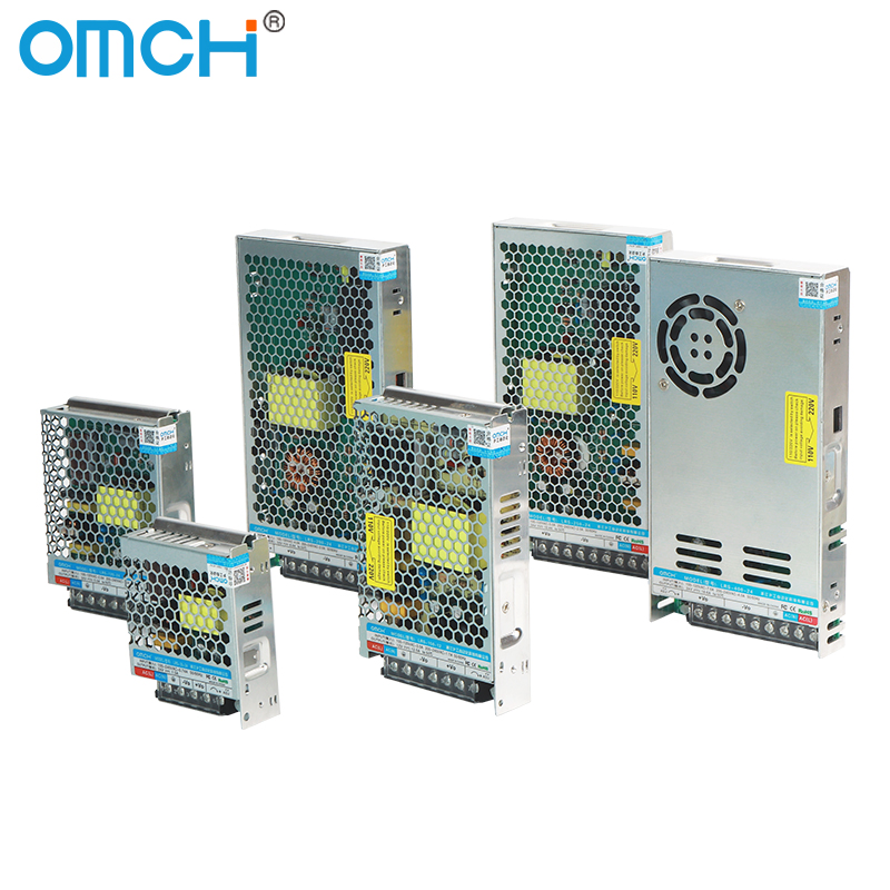 Omch Lrs Series Ultra-Thin Switching Power Supply AC DC 35W-400W 5V 12V 24V 48V Single Output Industrial Electronics